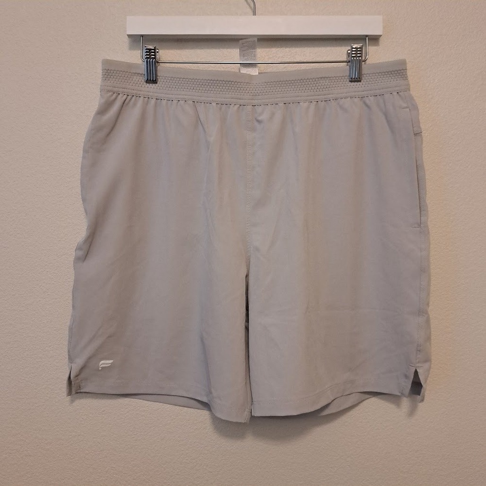 Fabletics Mens Fundamental Shorts L Grey Lined Athletic Training SO2146098-1734